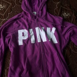 Purple Hoodie with White Lettering